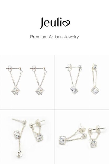 Jeulia Cubic Sterling Silver Earring Drops